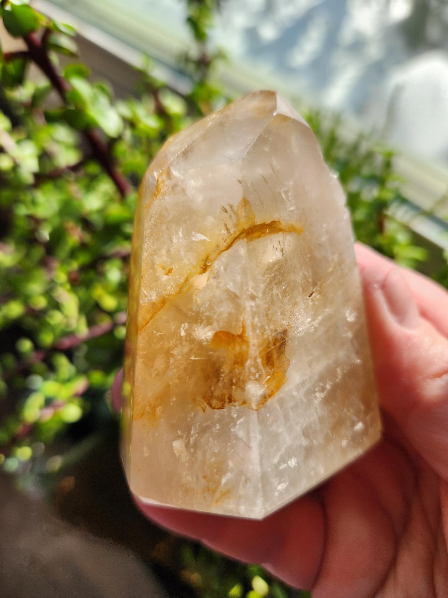 AAA Golden Healer Crystal Tower Point - Brazil Origin