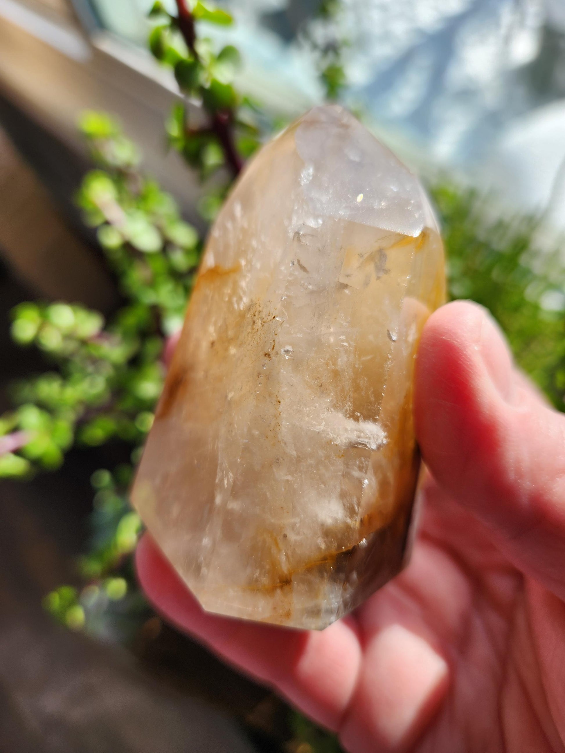 AAA Golden Healer Crystal Tower Point - Brazil Origin