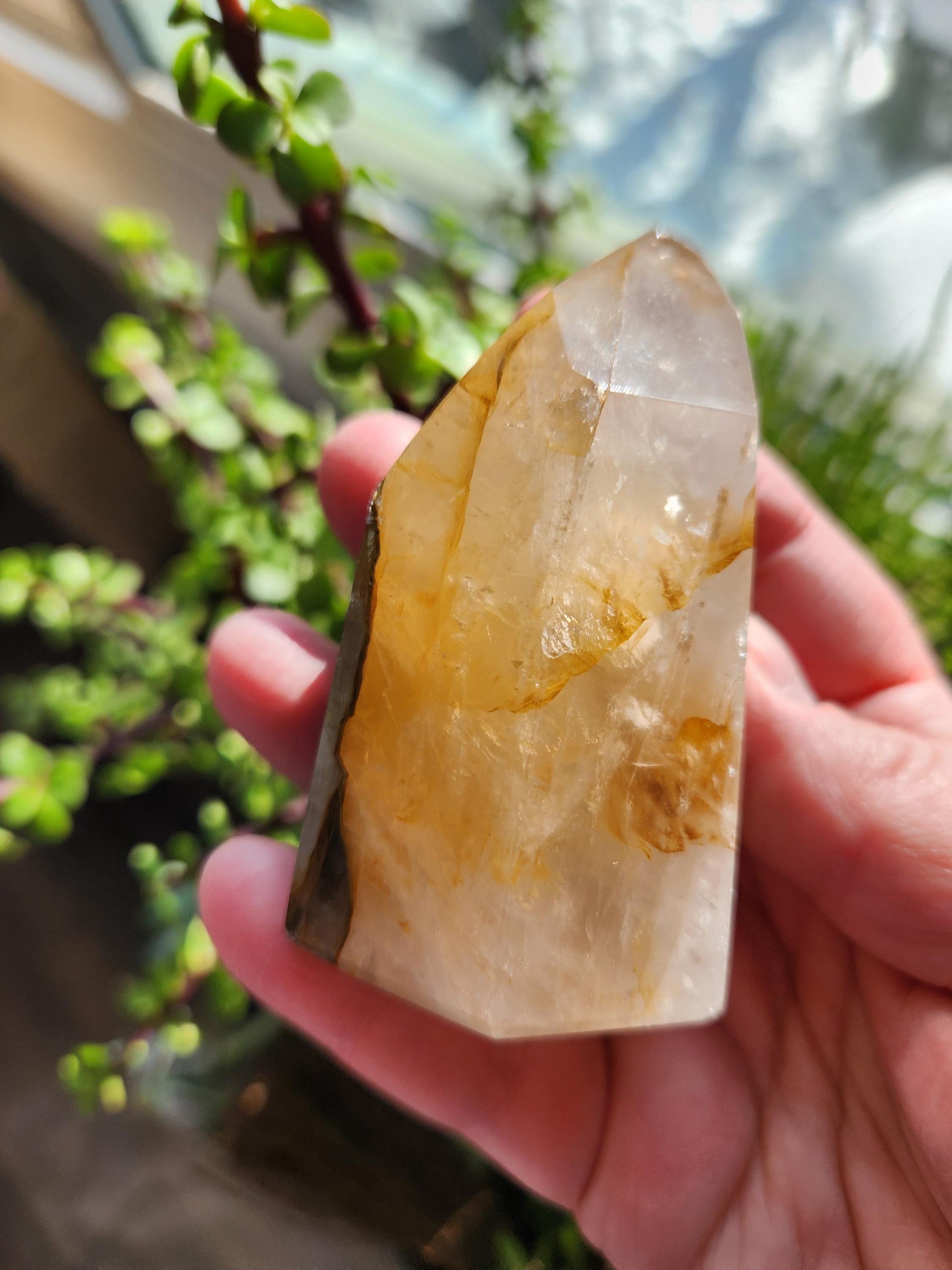 AAA Golden Healer Crystal Tower Point - Brazil Origin