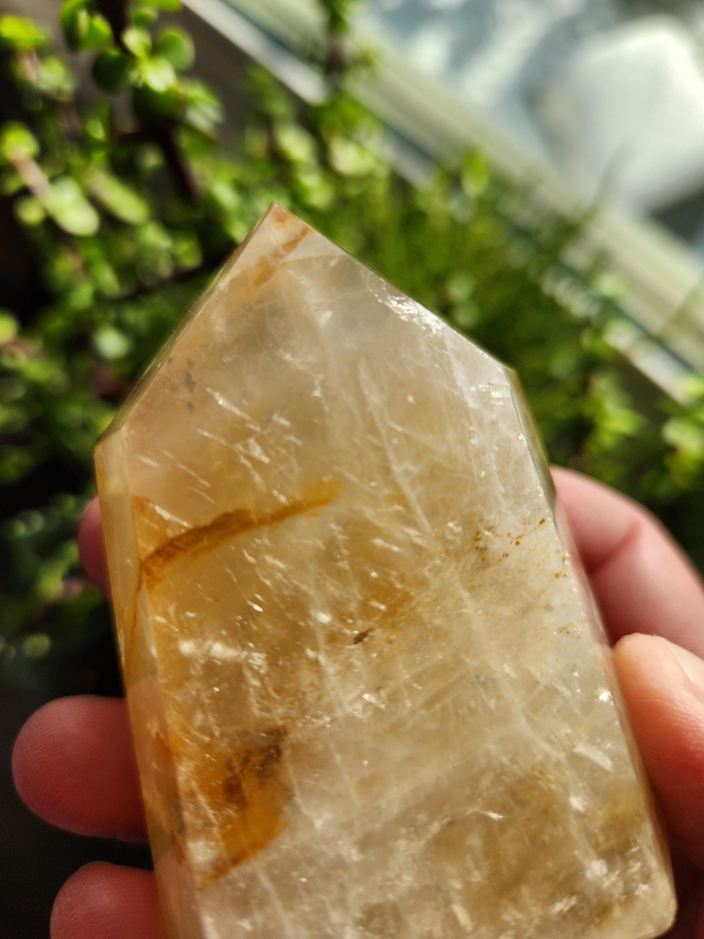 AAA Golden Healer Crystal Tower Point - Brazil Origin