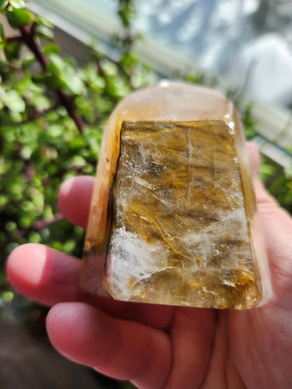 AAA Golden Healer Crystal Tower Point - Brazil Origin
