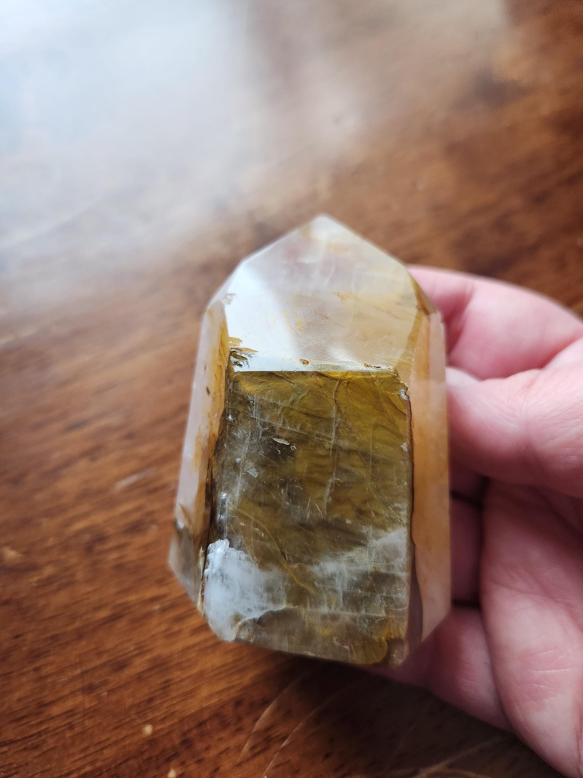 AAA Golden Healer Crystal Tower Point - Brazil Origin