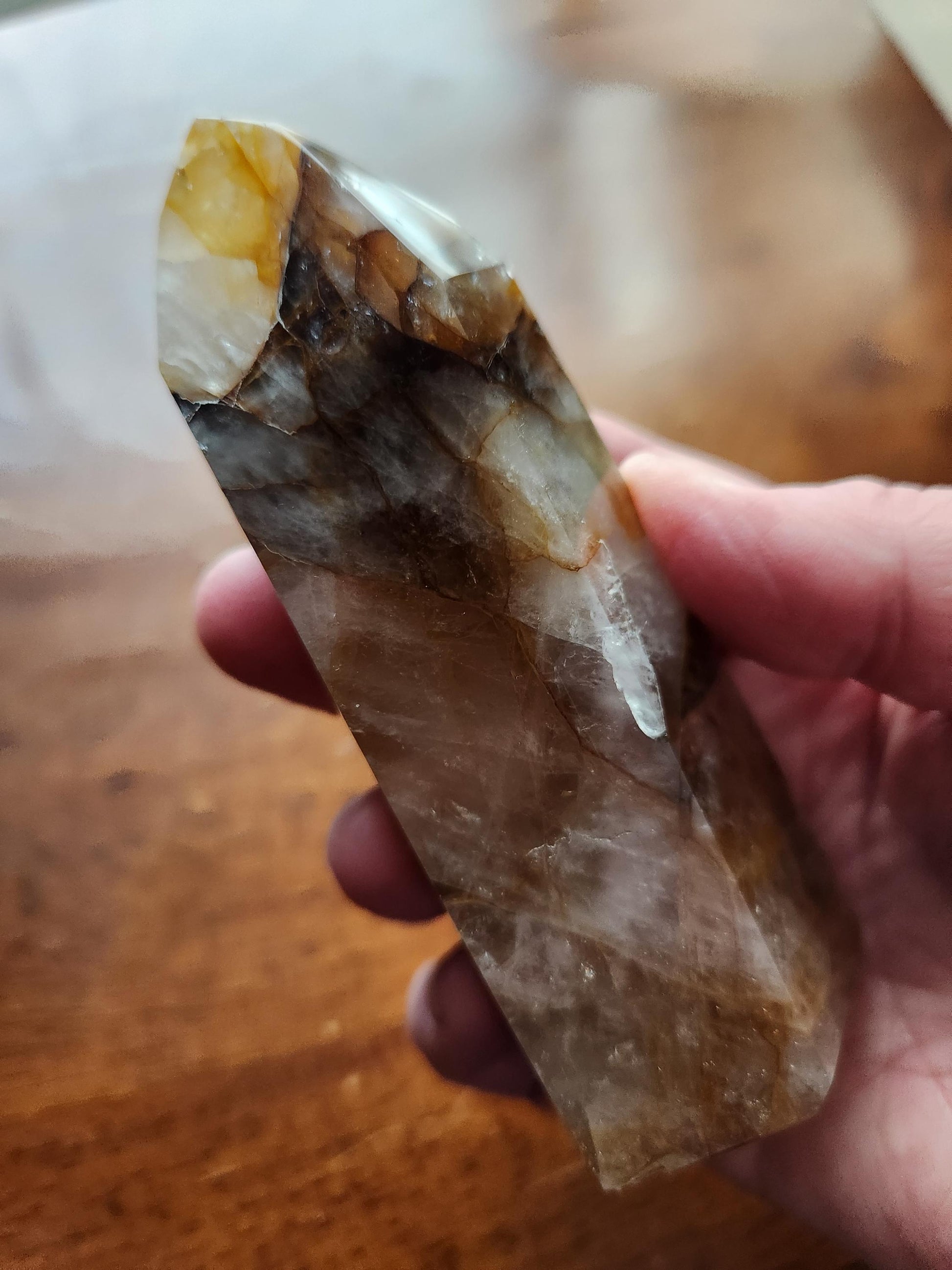 AAA Golden Healer Crystal Tower Point - Brazil Origin