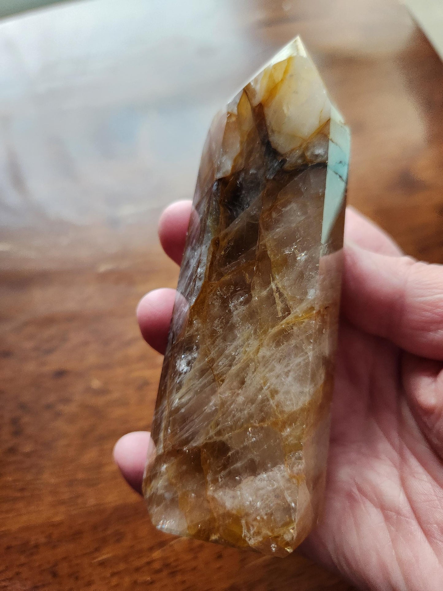AAA Golden Healer Crystal Tower Point - Brazil Origin