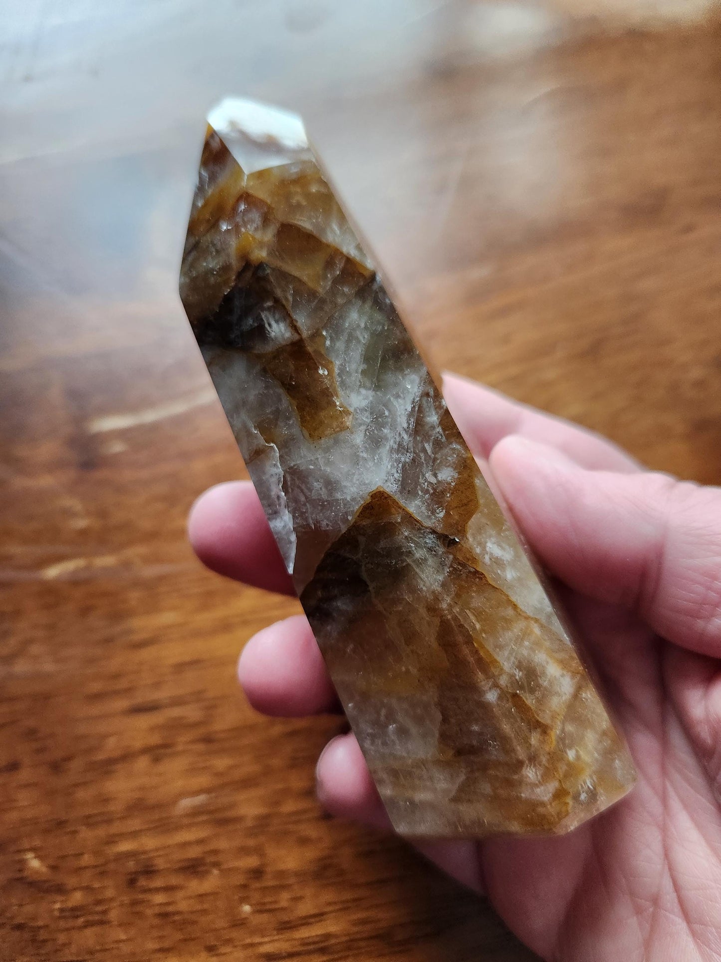 AAA Golden Healer Crystal Tower Point - Brazil Origin