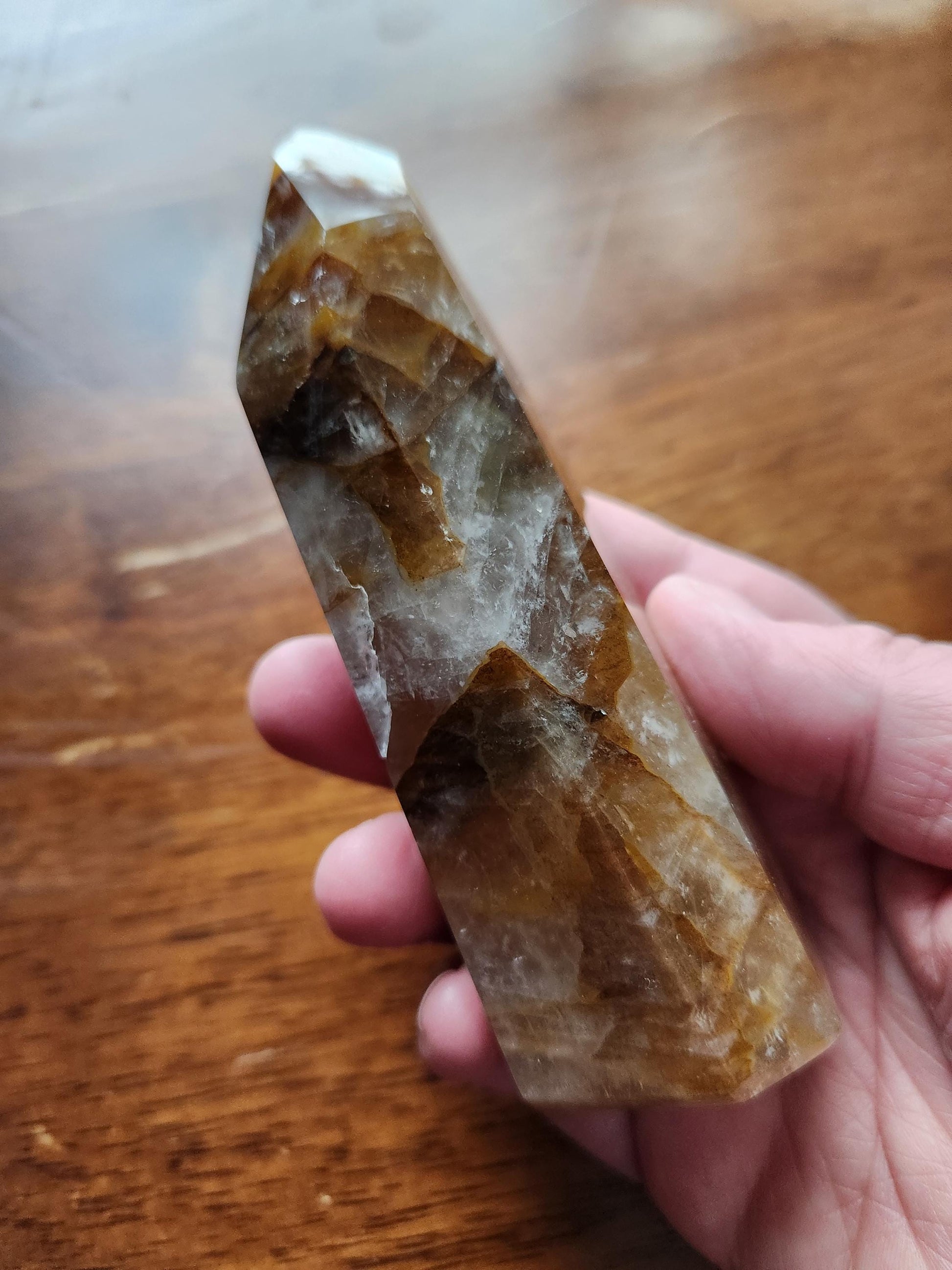 AAA Golden Healer Crystal Tower Point - Brazil Origin