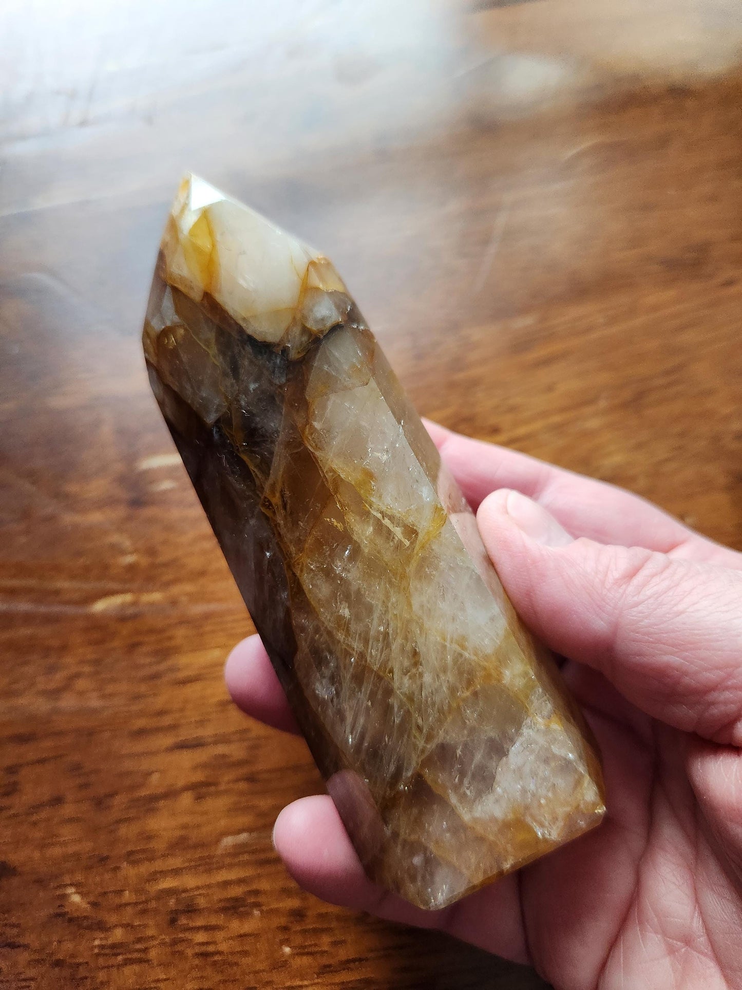 AAA Golden Healer Crystal Tower Point - Brazil Origin