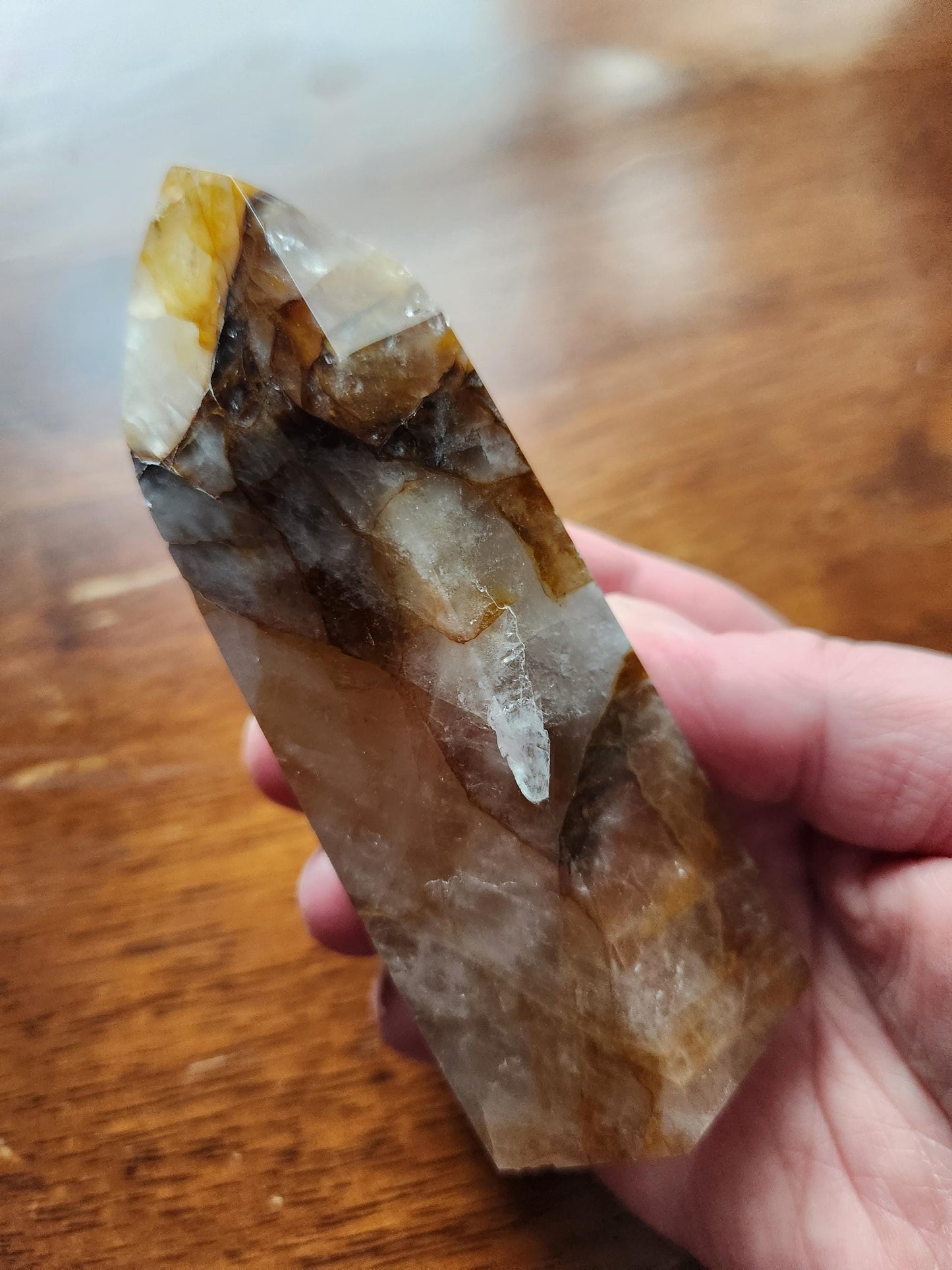 AAA Golden Healer Crystal Tower Point - Brazil Origin