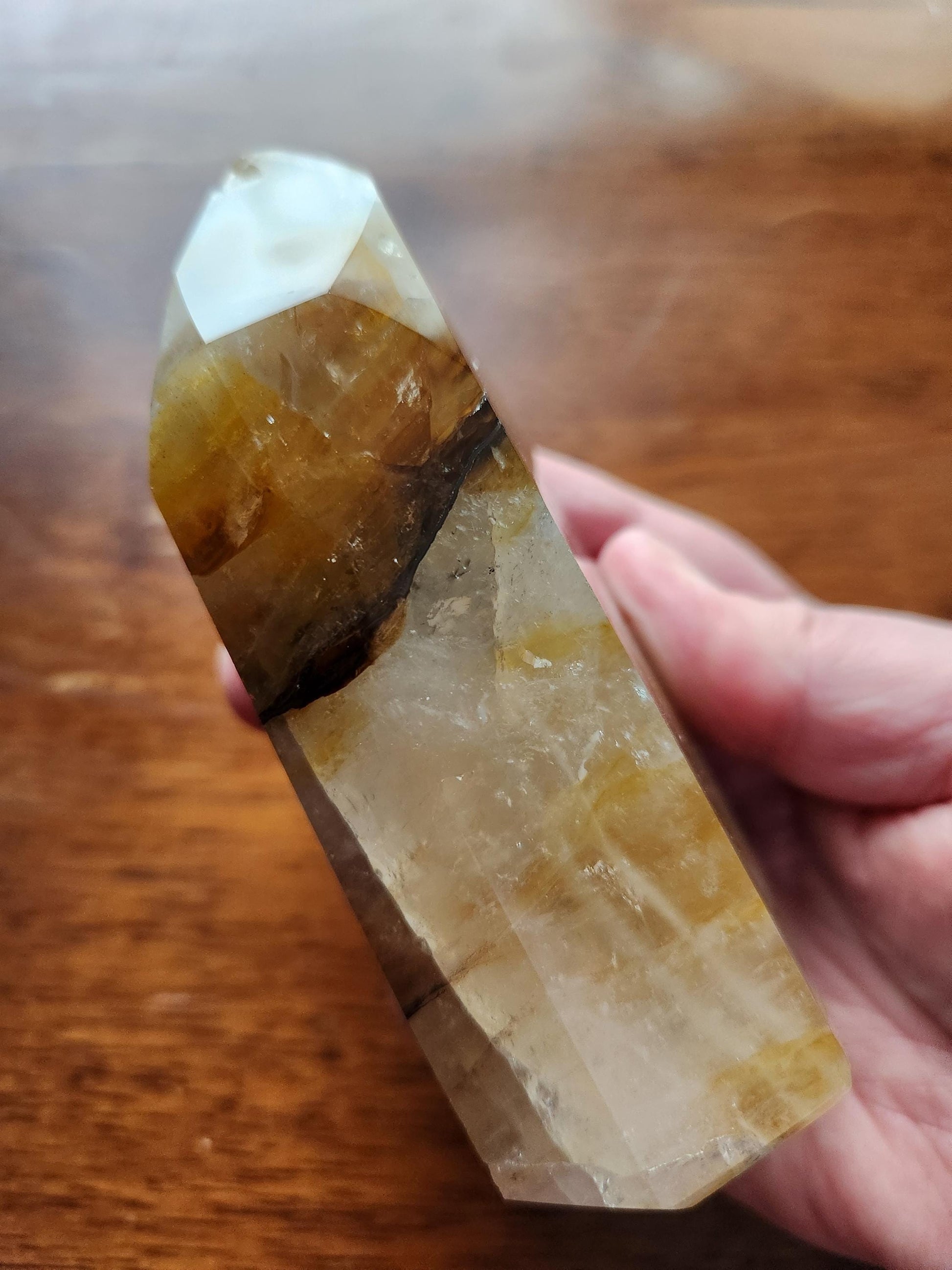 AAA Golden Healer Crystal Tower Point - Brazil Origin