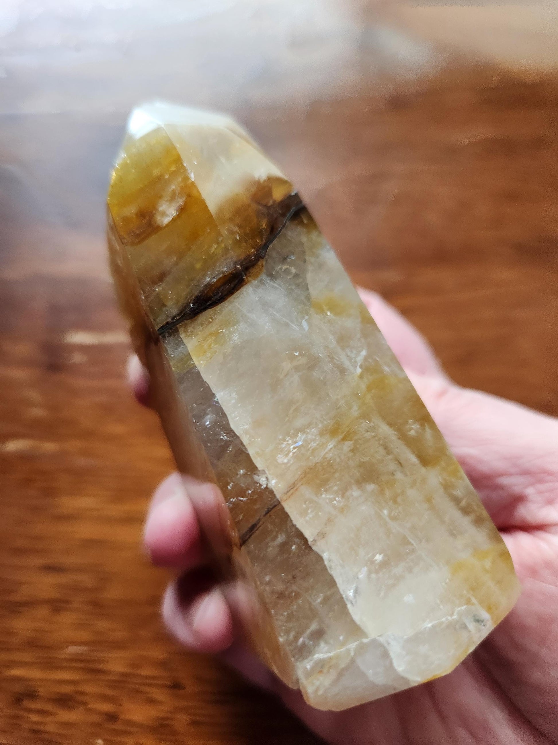AAA Golden Healer Crystal Tower Point - Brazil Origin
