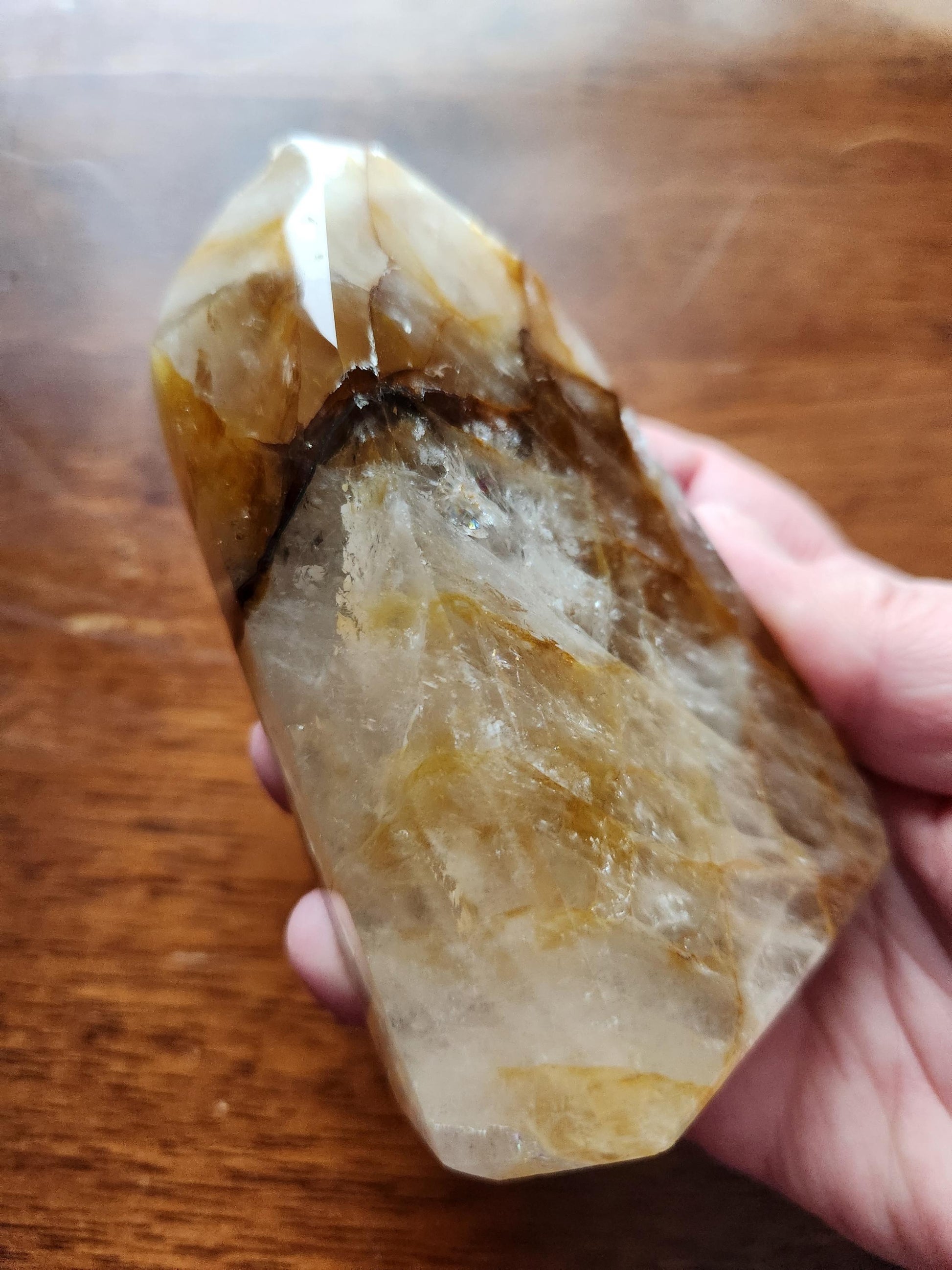 AAA Golden Healer Crystal Tower Point - Brazil Origin