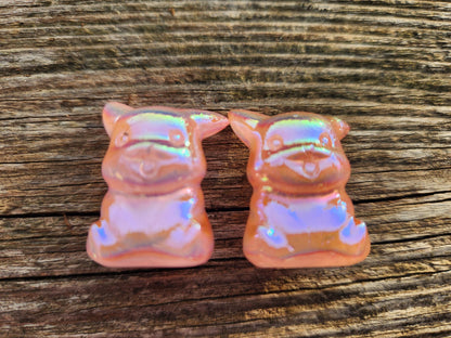 Mini Pokemon Pikachu: Pink Jasper, Opalite or Pink Opalite, One