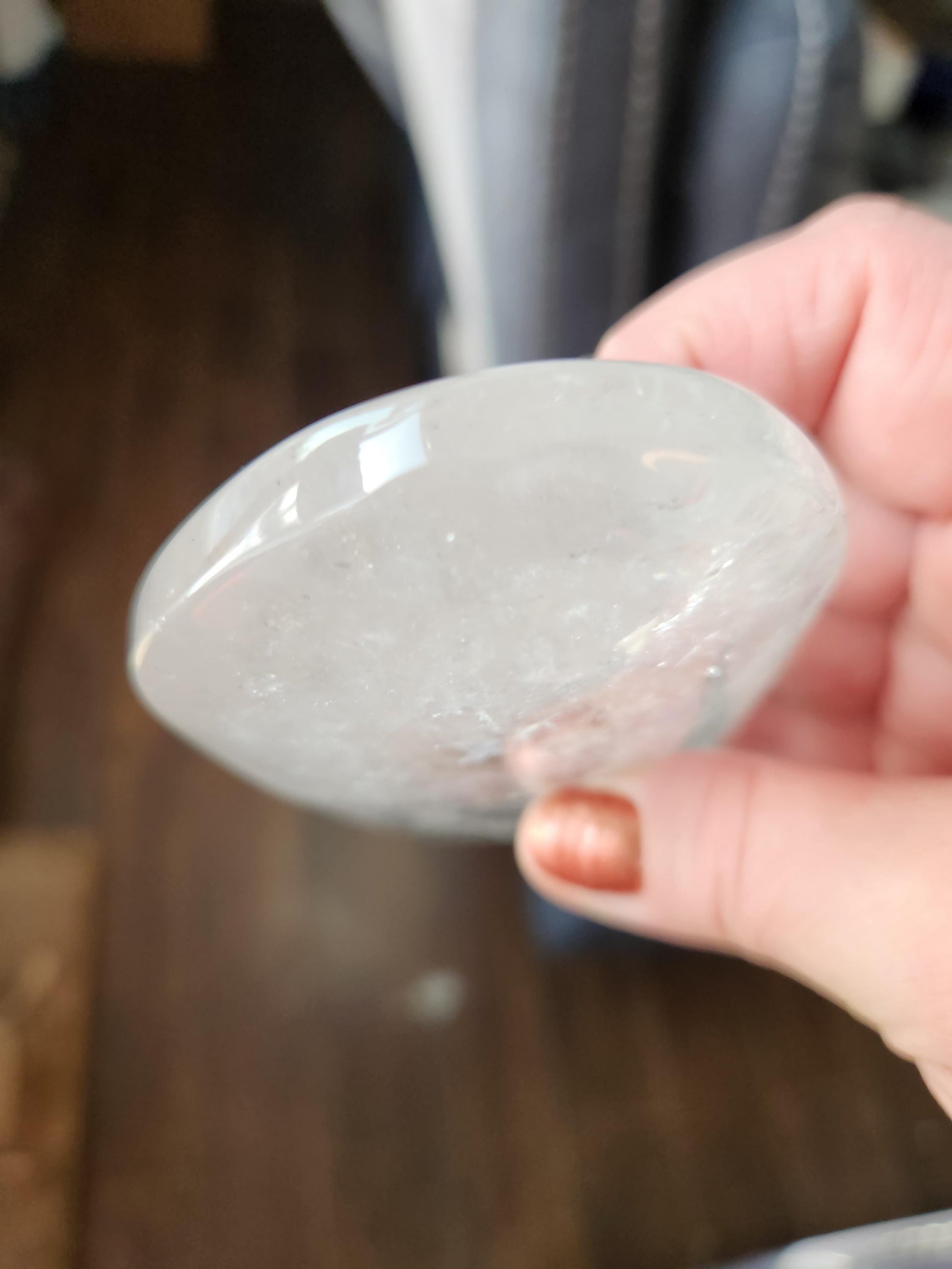Clear Quartz Crystal Freeform Pillow, Extra Large Cab
