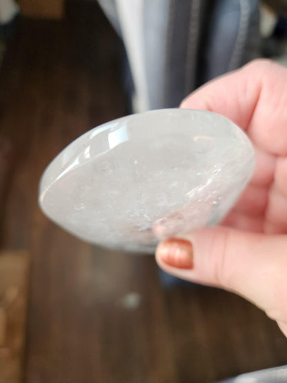 Clear Quartz Crystal Freeform Pillow, Extra Large Cab