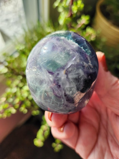 AAA Green & Purple Fluorite Crystal Skull