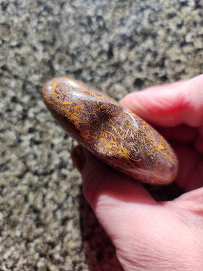 Polished Sanskrit Jasper Crystal Heart: Rare