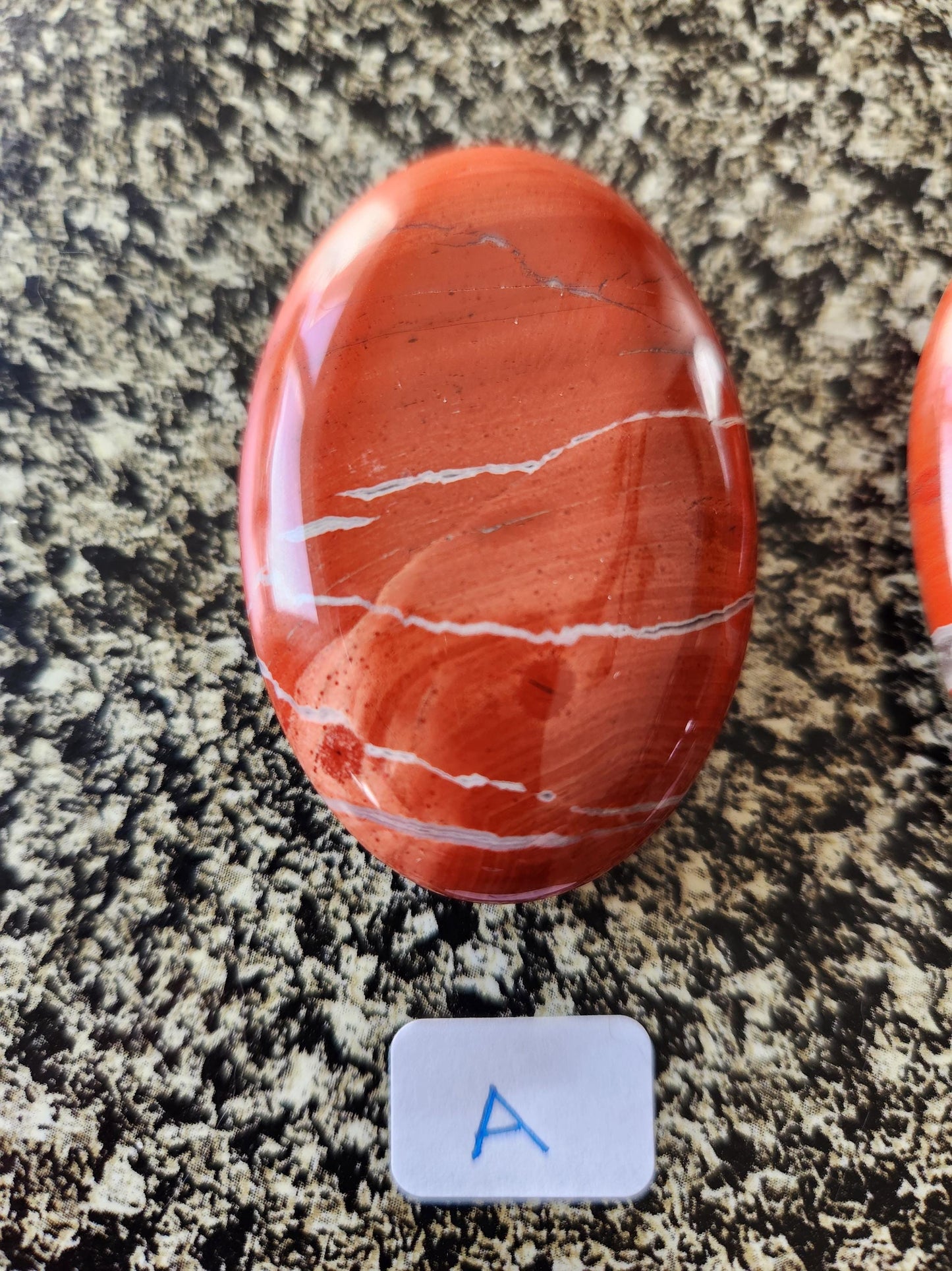AAA Red Jasper Crystal Palm, One