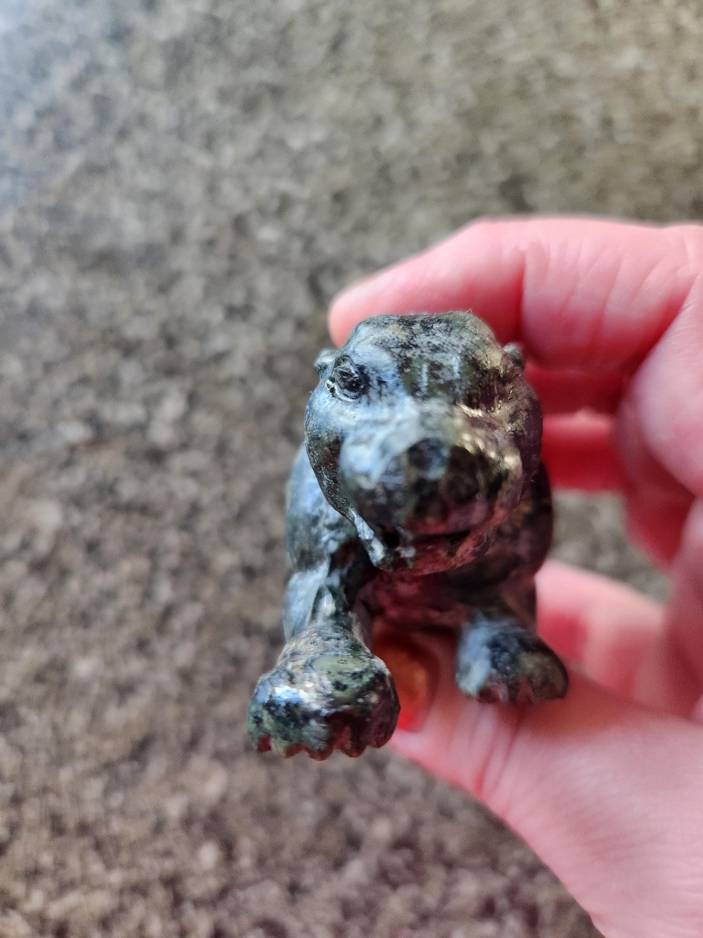 Jaguar Carved Kambaba Jasper Stone Natural Stone Crystal, Big Cat