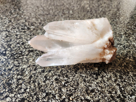 Clear Quartz Crystal Cluster, Large from Madagascar, Light Peach Tone