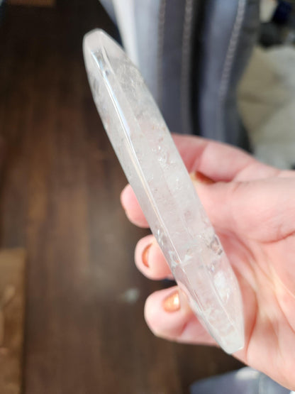 Clear Quartz Crystal Freeform Pillow, Extra Large Cab
