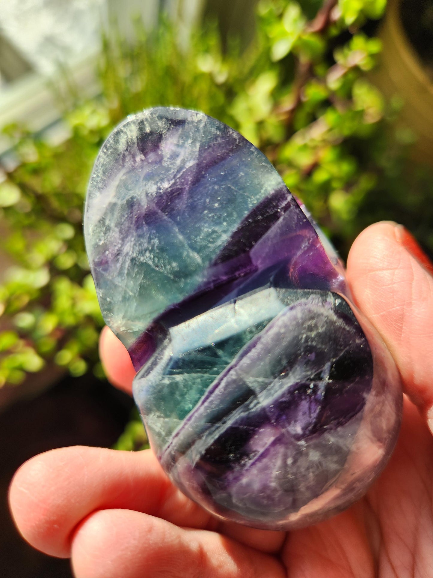 AAA Green & Purple Fluorite Crystal Skull
