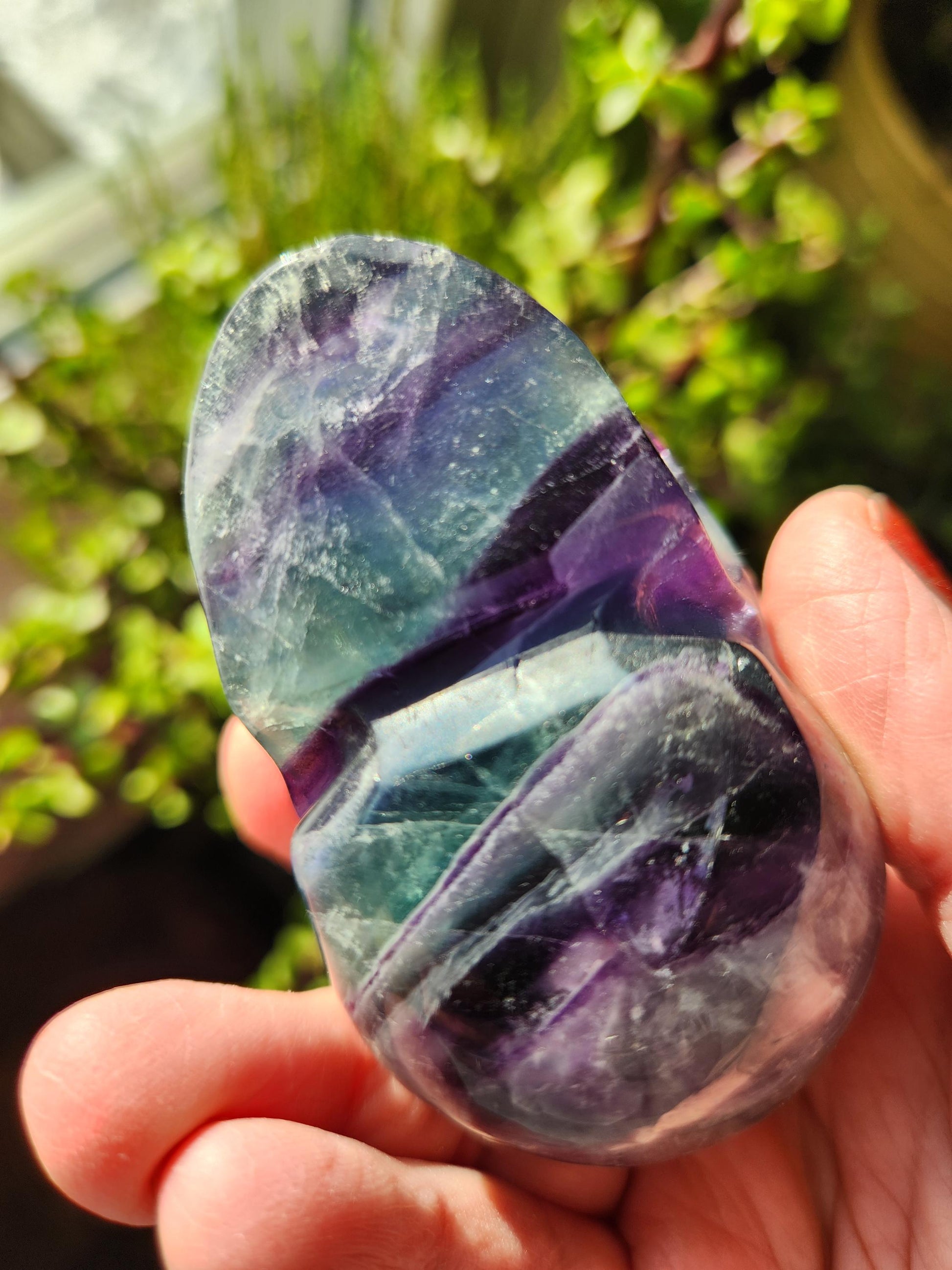 AAA Green & Purple Fluorite Crystal Skull