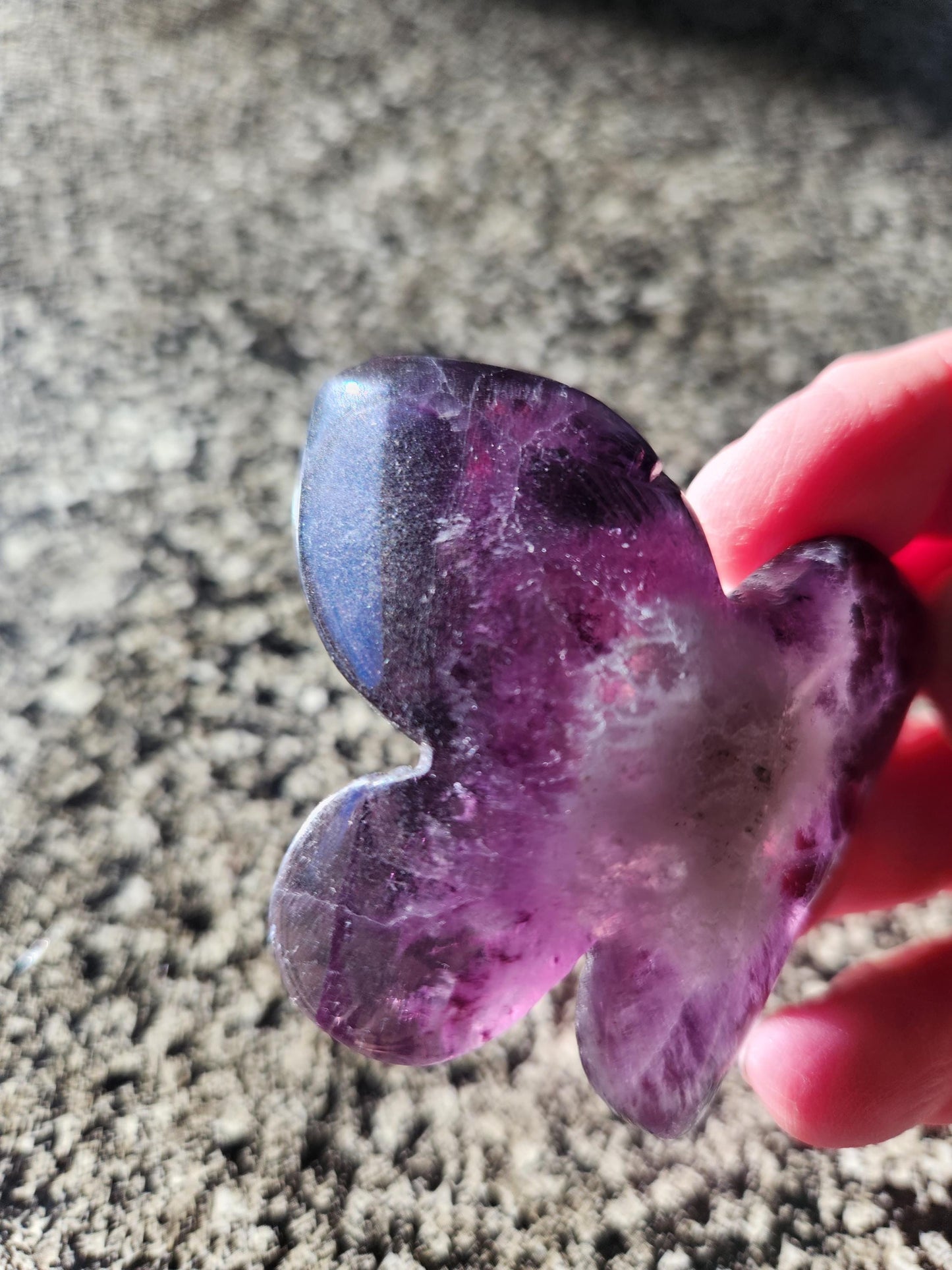 Purple Amethyst Butterfly, Self Standing