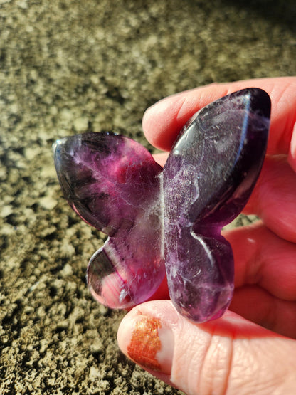 Purple Amethyst Butterfly, Self Standing