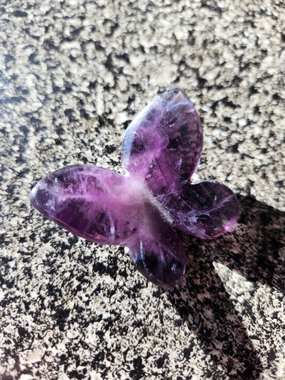 Purple Amethyst Butterfly, Self Standing