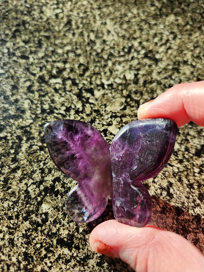 Purple Amethyst Butterfly, Self Standing