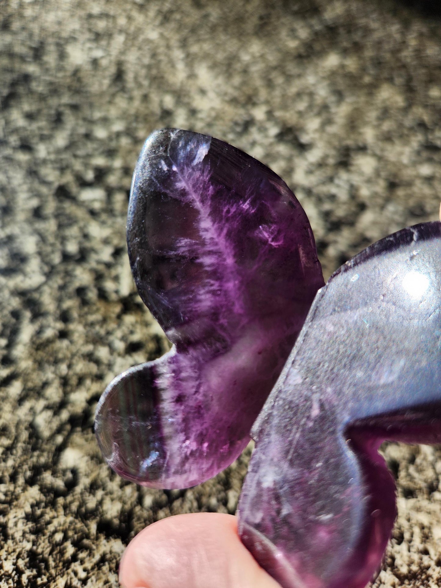 Purple Amethyst Butterfly, Self Standing