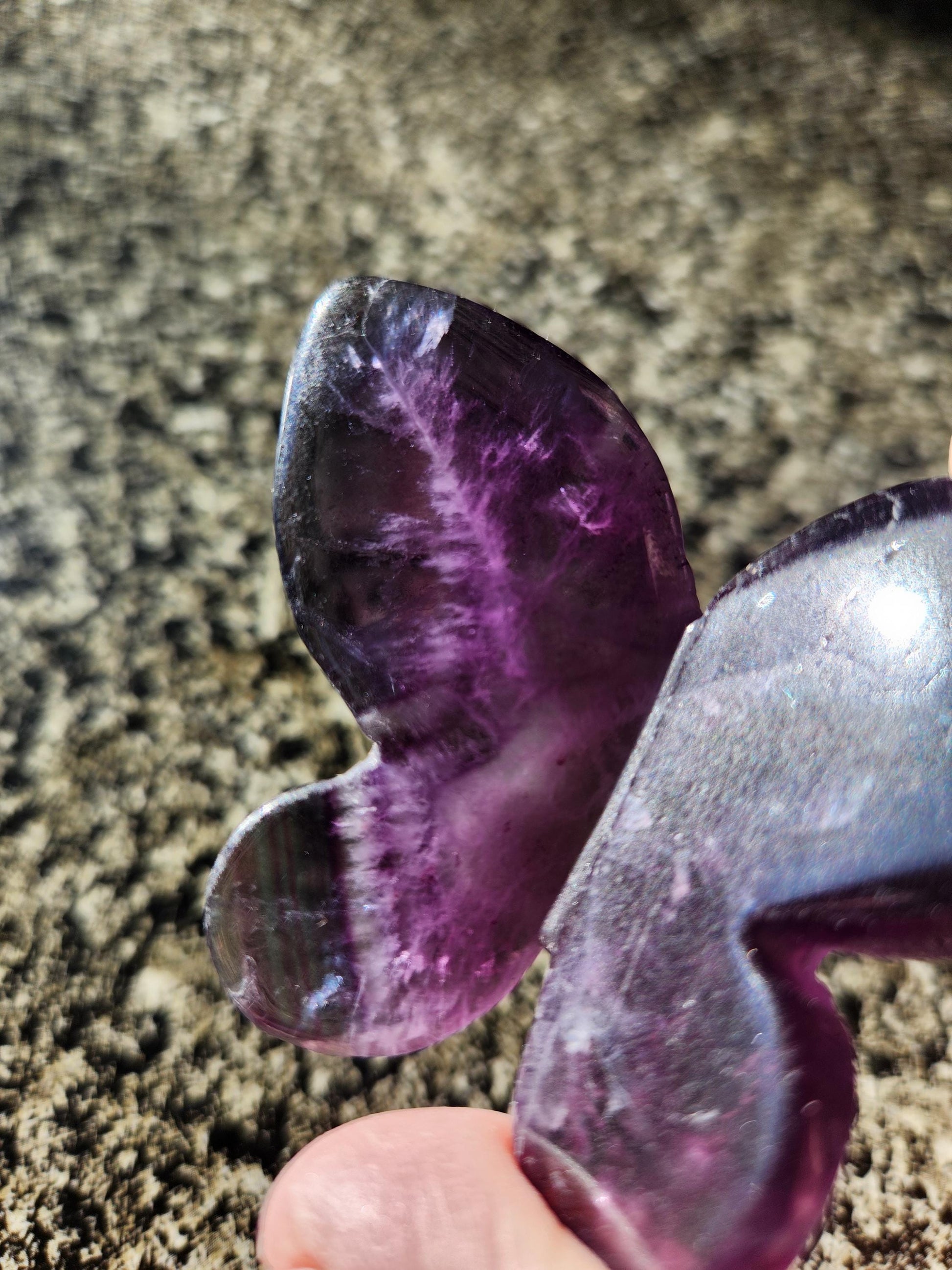 Purple Amethyst Butterfly, Self Standing