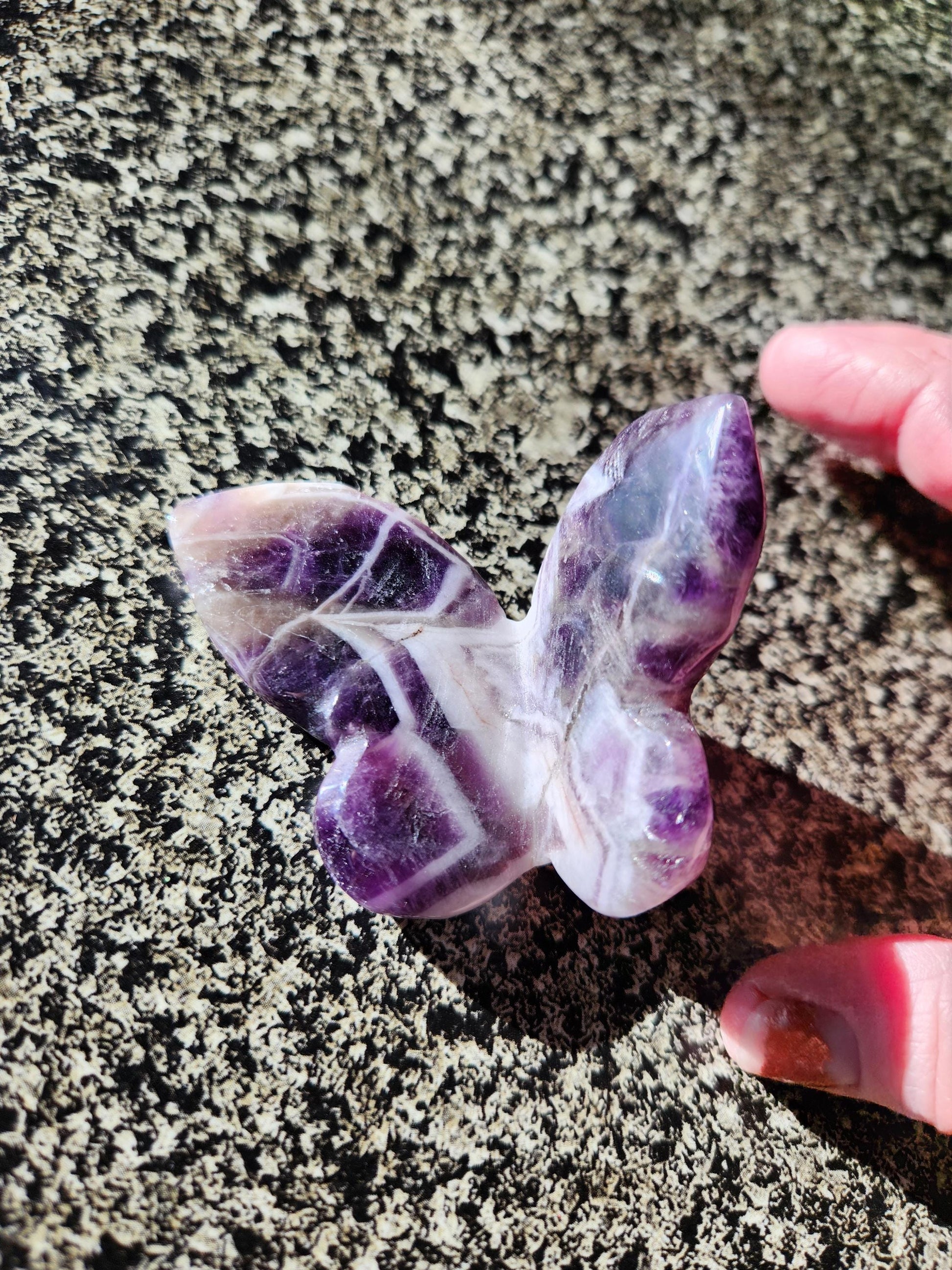 Purple Dream Amethyst Butterfly, Self Standing