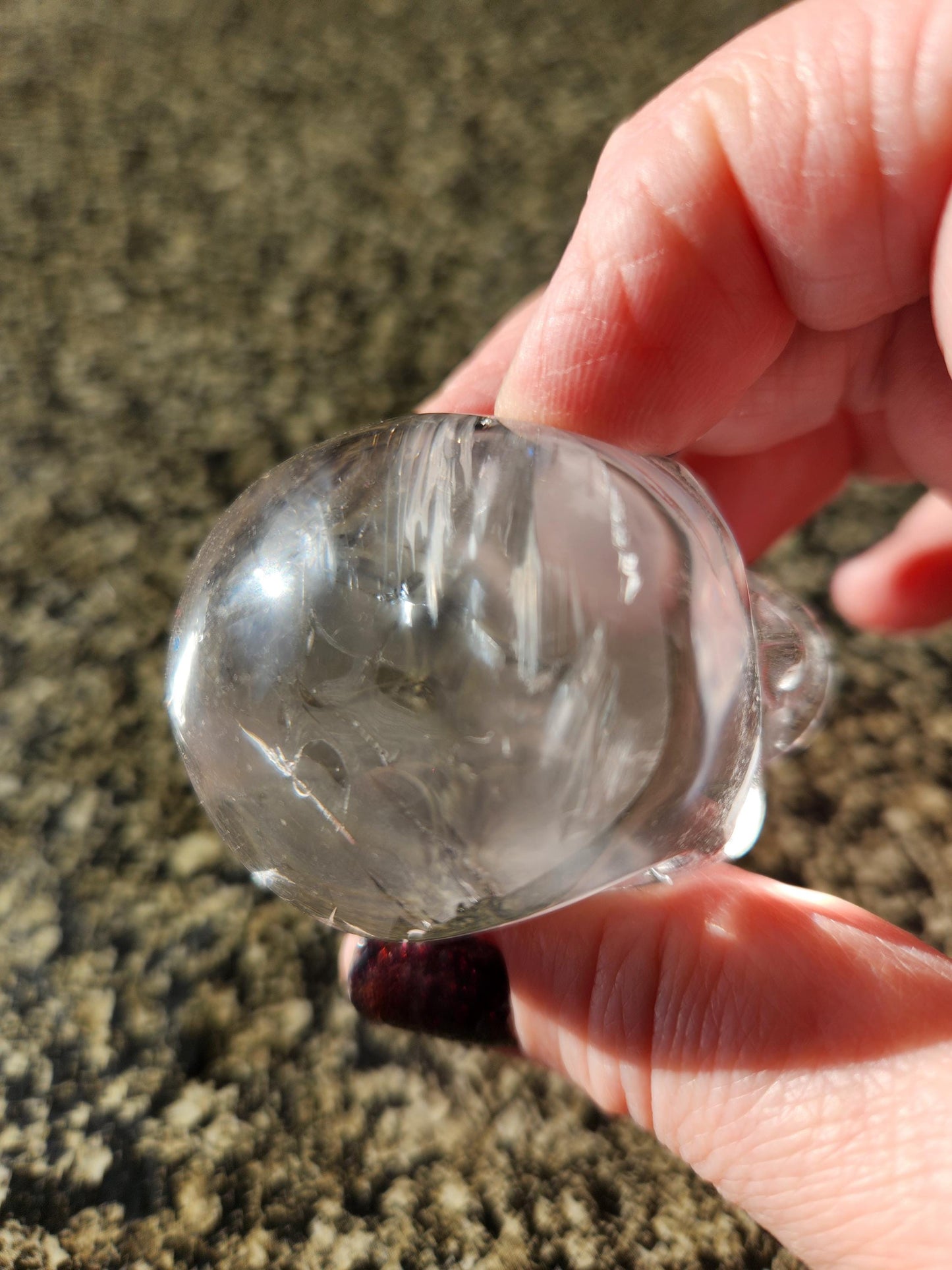 Clear Quartz Crystal Skull, Very Clear