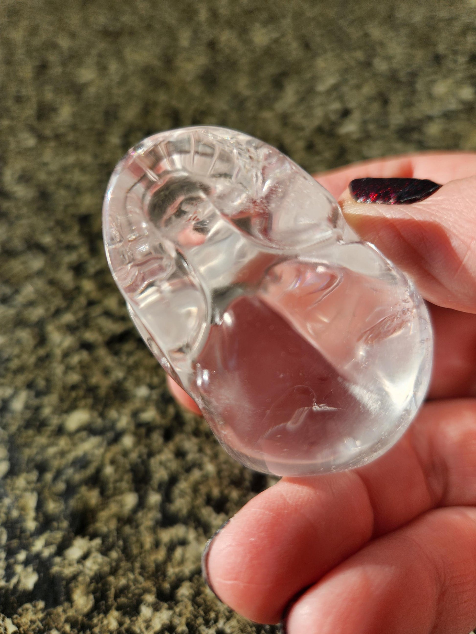 Clear Quartz Crystal Skull, Very Clear