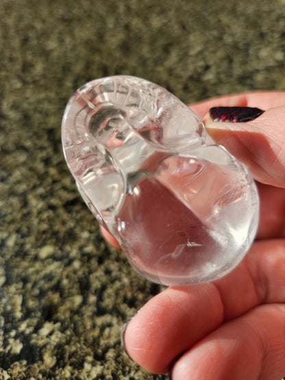 Clear Quartz Crystal Skull, Very Clear