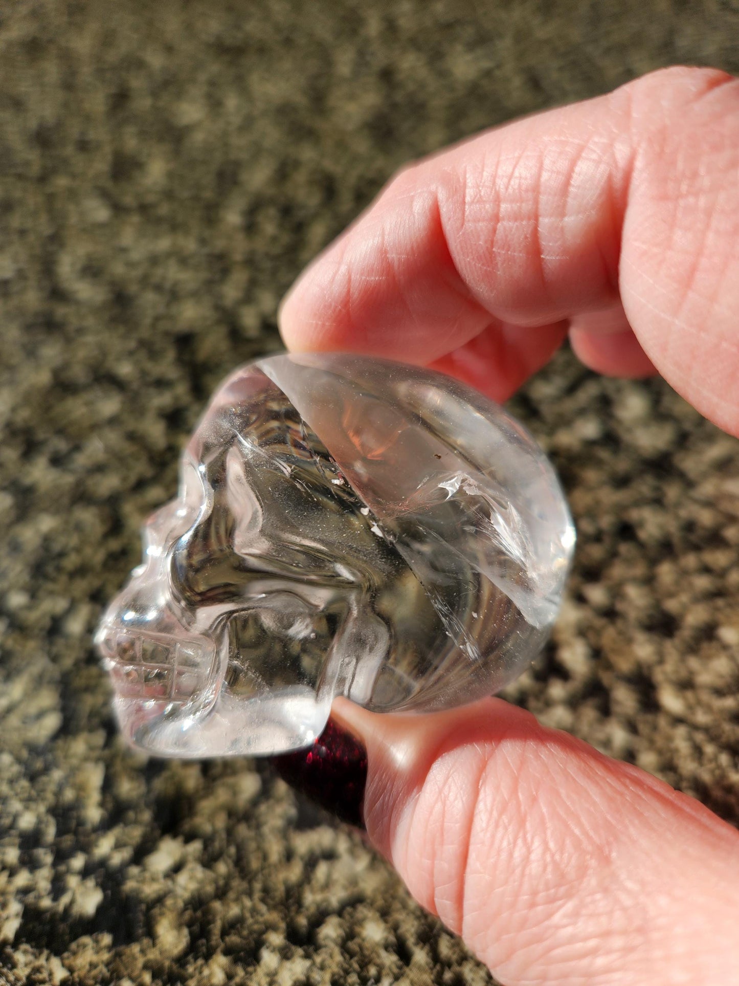 Clear Quartz Crystal Skull, Very Clear