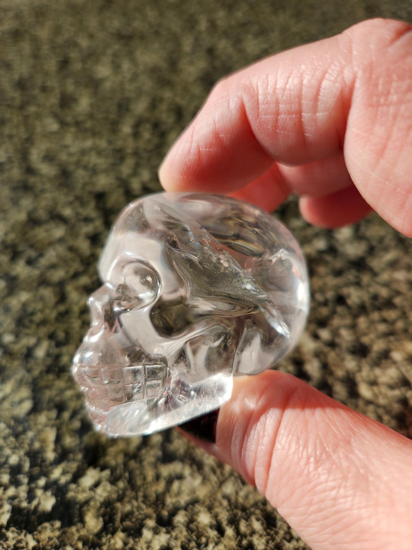 Clear Quartz Crystal Skull, Very Clear
