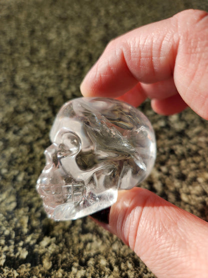 Clear Quartz Crystal Skull, Very Clear