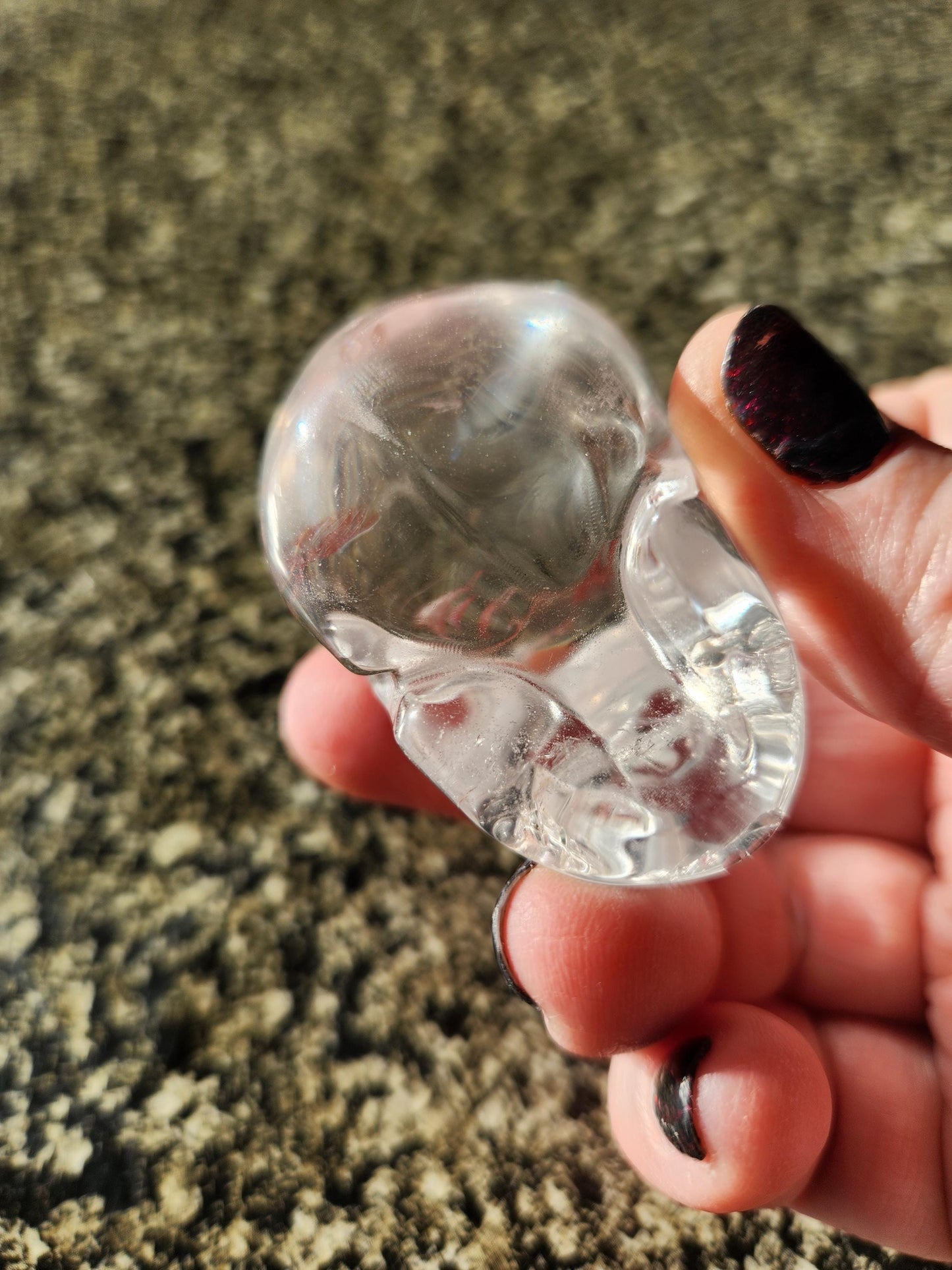 Clear Quartz Crystal Skull, Very Clear