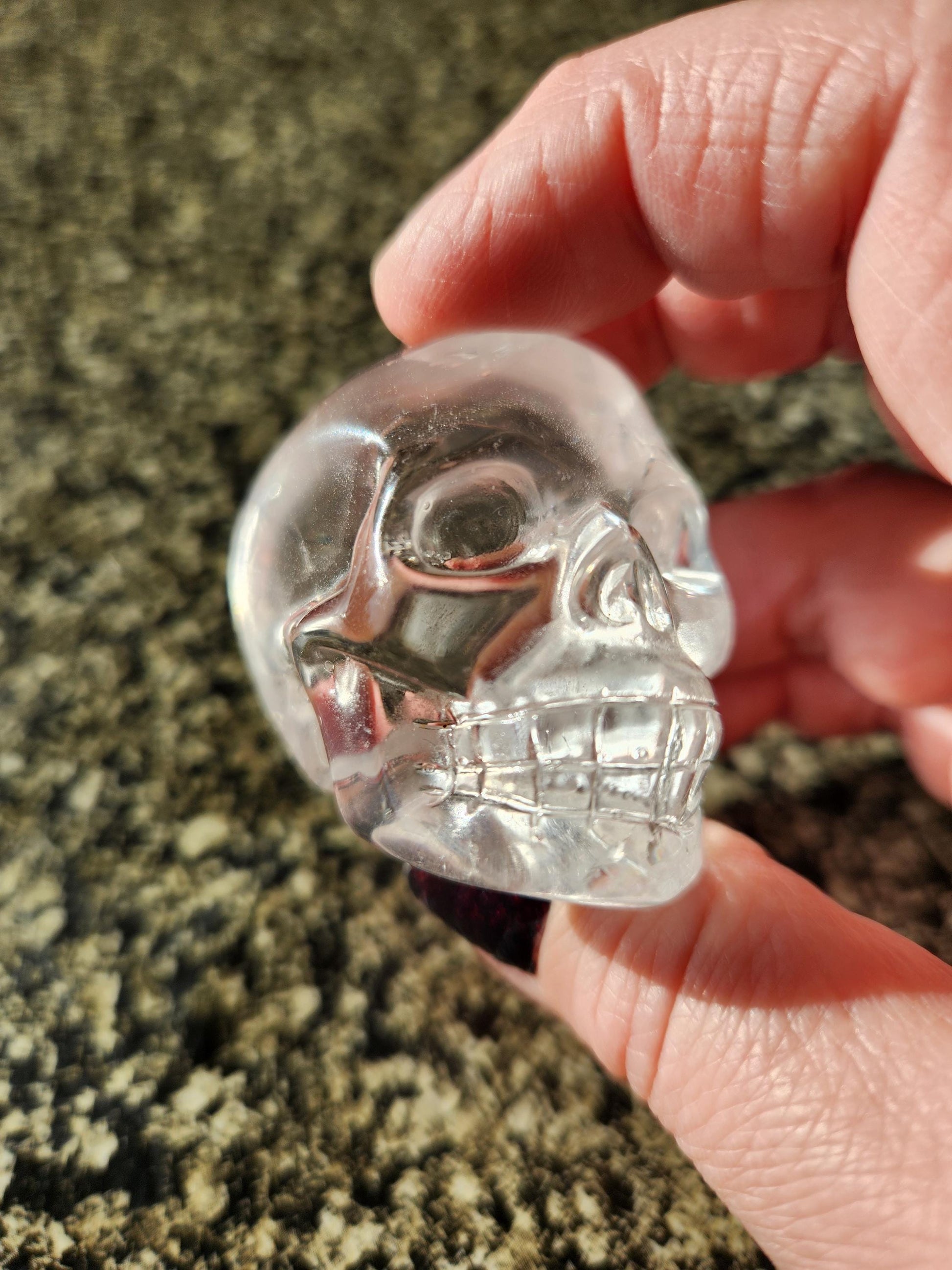 Clear Quartz Crystal Skull, Very Clear