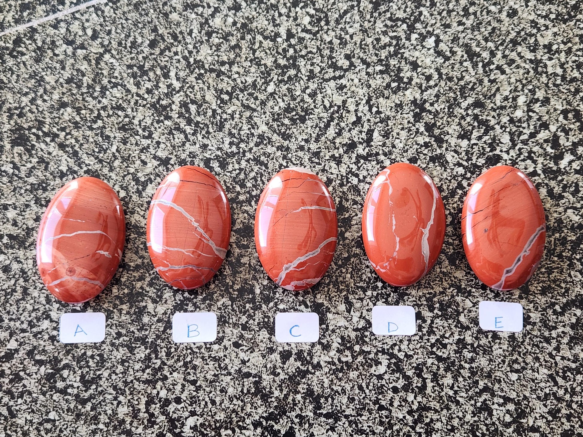 AAA Red Jasper Crystal Palm, One