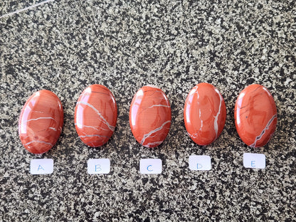 AAA Red Jasper Crystal Palm, One
