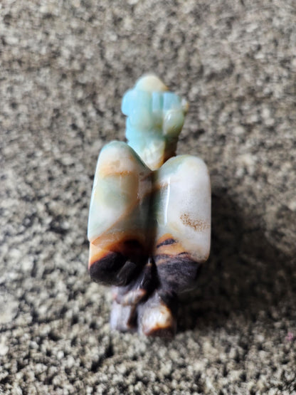 AAA Blue Aragonite Unique Crystal Dragon: Full Body, DnD