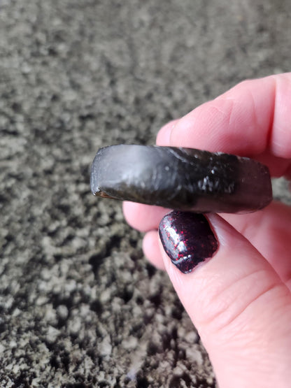 Unique Sun Moon Labradorite Coin Crystal Stone with flash and tiger lines