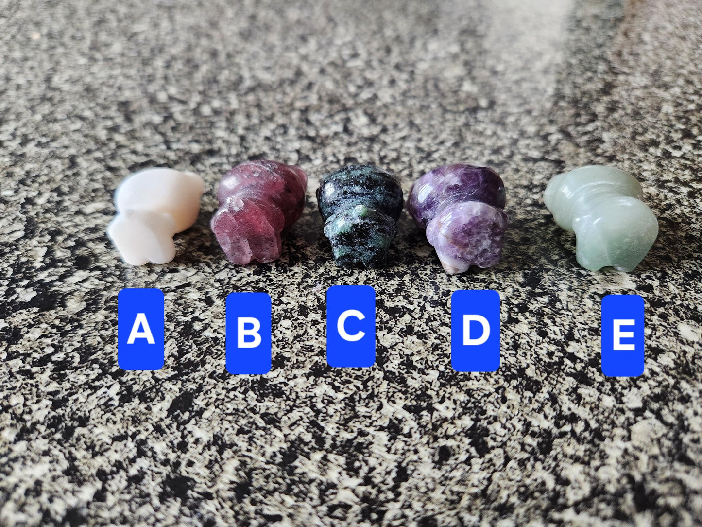 Carved Mini Hello Kitty Crystal Stone: Various Stone, One