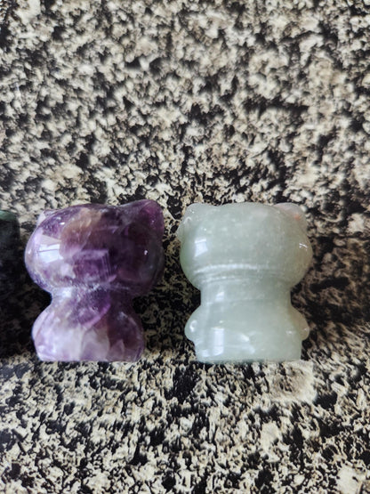 Carved Mini Hello Kitty Crystal Stone: Various Stone, One