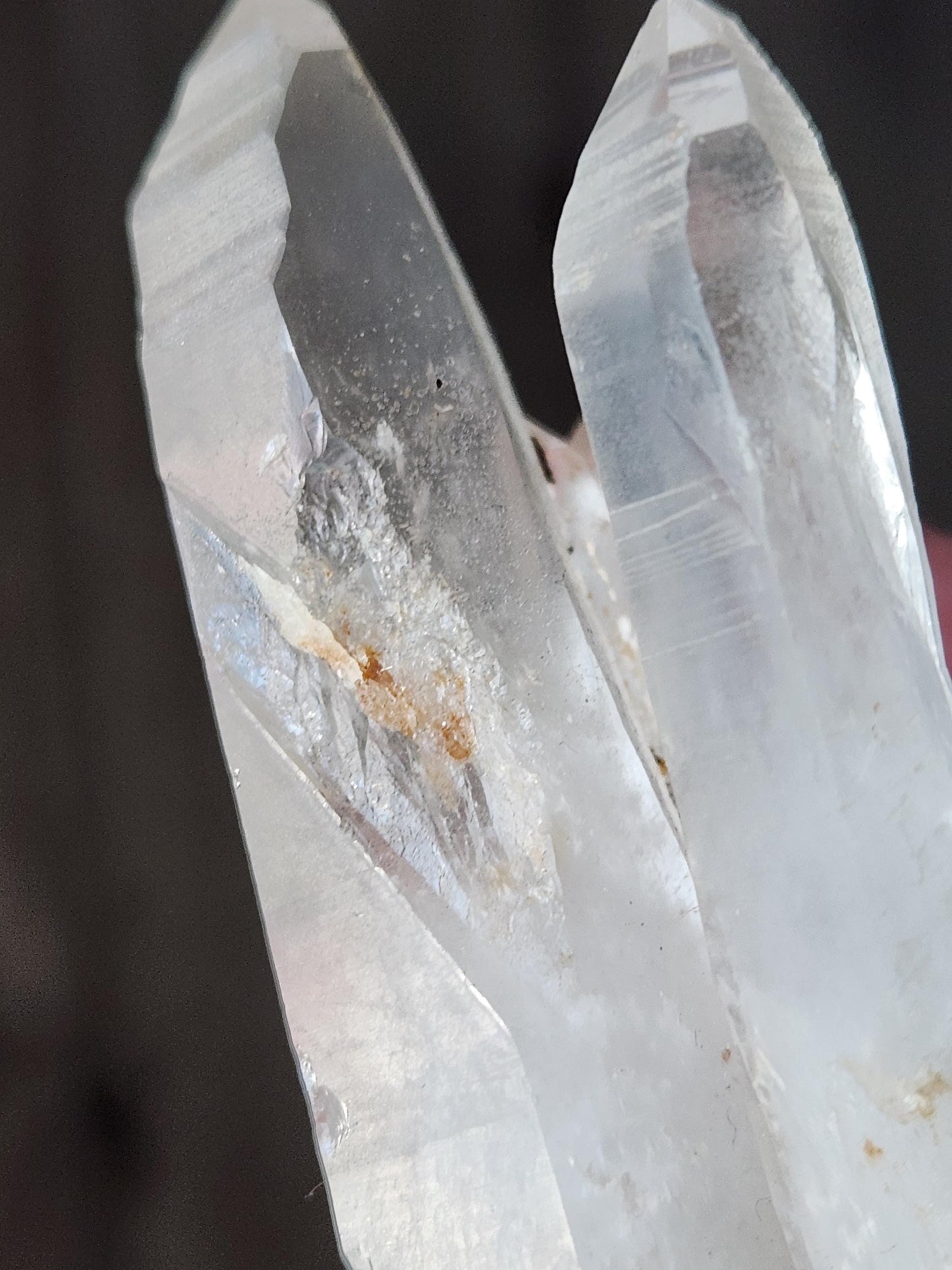 Clear Quartz Crystal Cluster, Large from Madagascar, Light Peach Tone