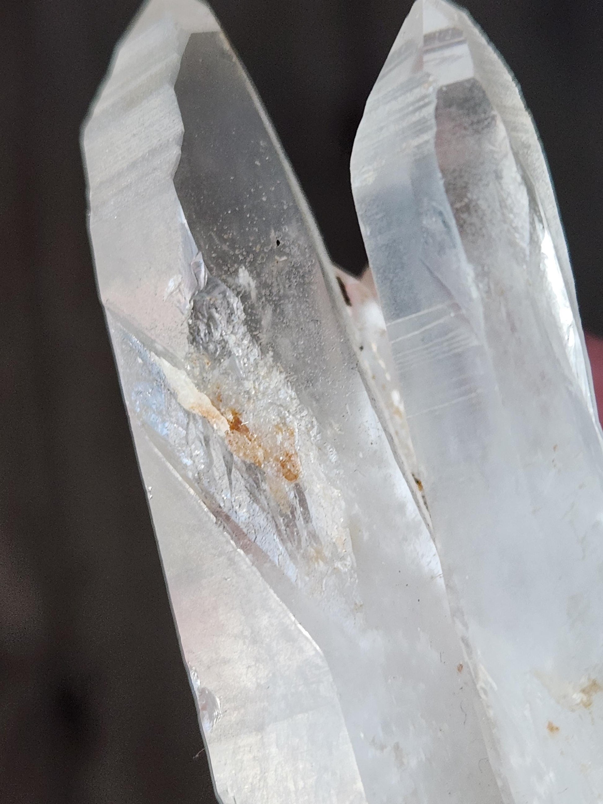 Clear Quartz Crystal Cluster, Large from Madagascar, Light Peach Tone