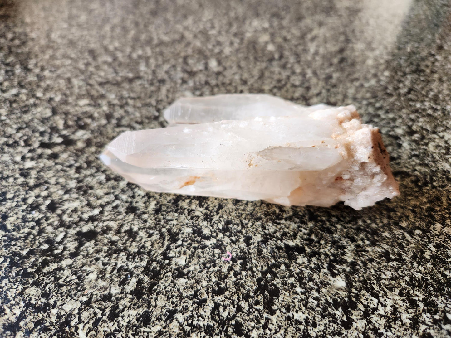 Clear Quartz Crystal Cluster, Large from Madagascar, Light Peach Tone